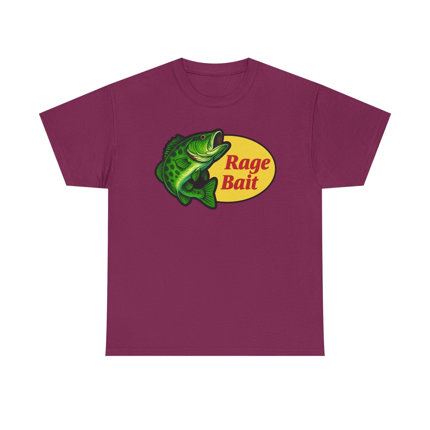 Fishing Shirt — "Rage Bait" Bass Graphic Crewneck