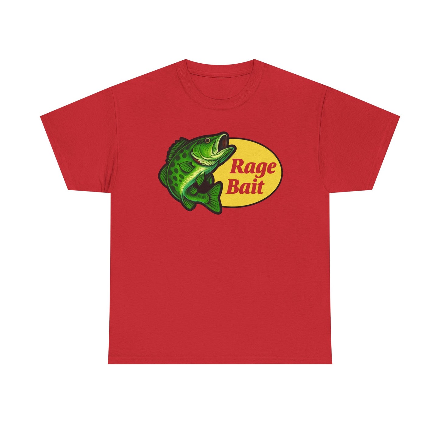 Fishing Shirt — "Rage Bait" Bass Graphic Crewneck