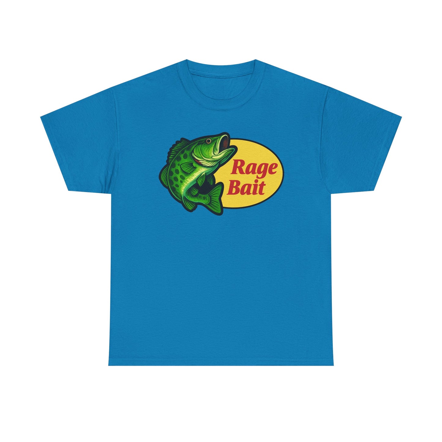 Fishing Shirt — "Rage Bait" Bass Graphic Crewneck