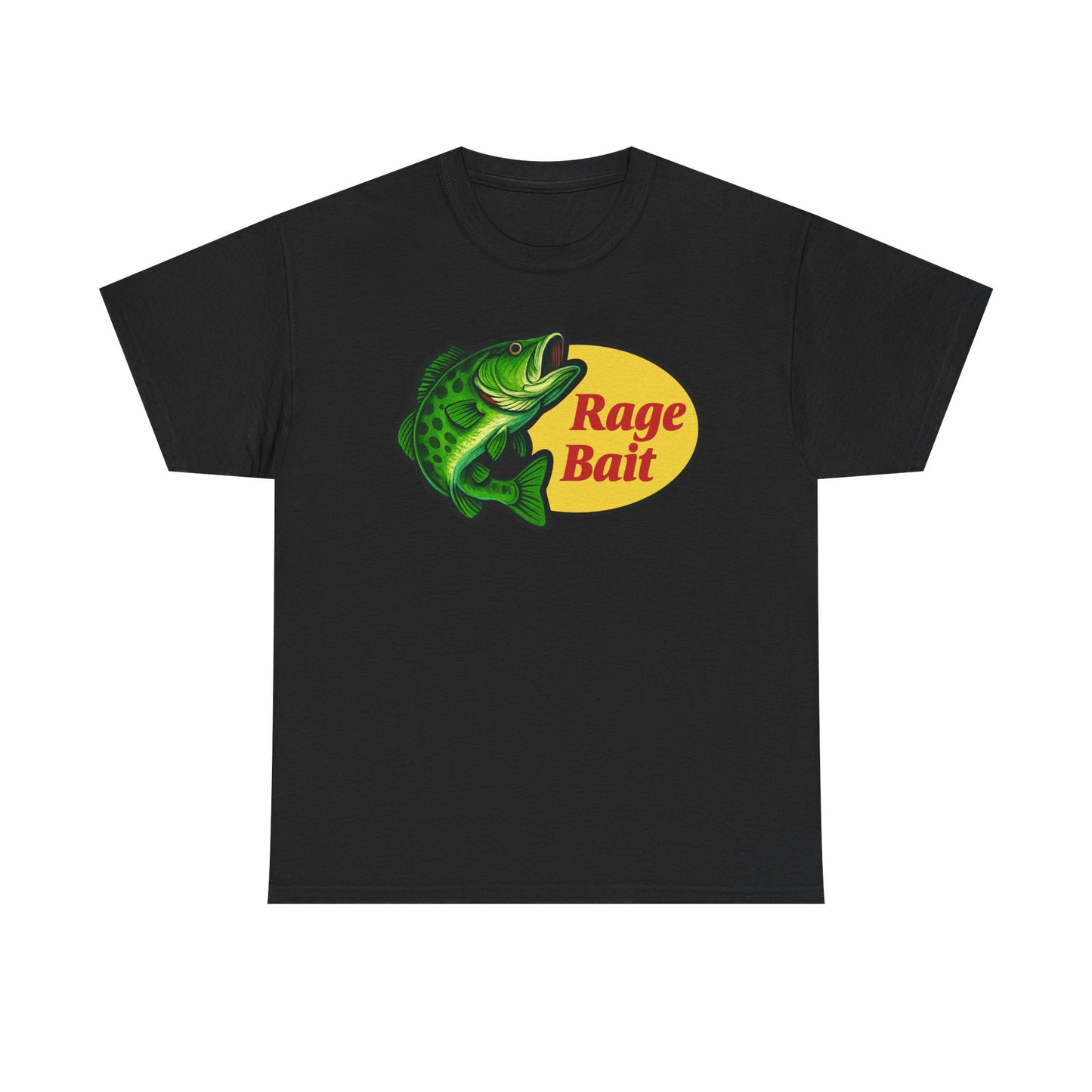 Fishing Shirt — "Rage Bait" Bass Graphic Crewneck