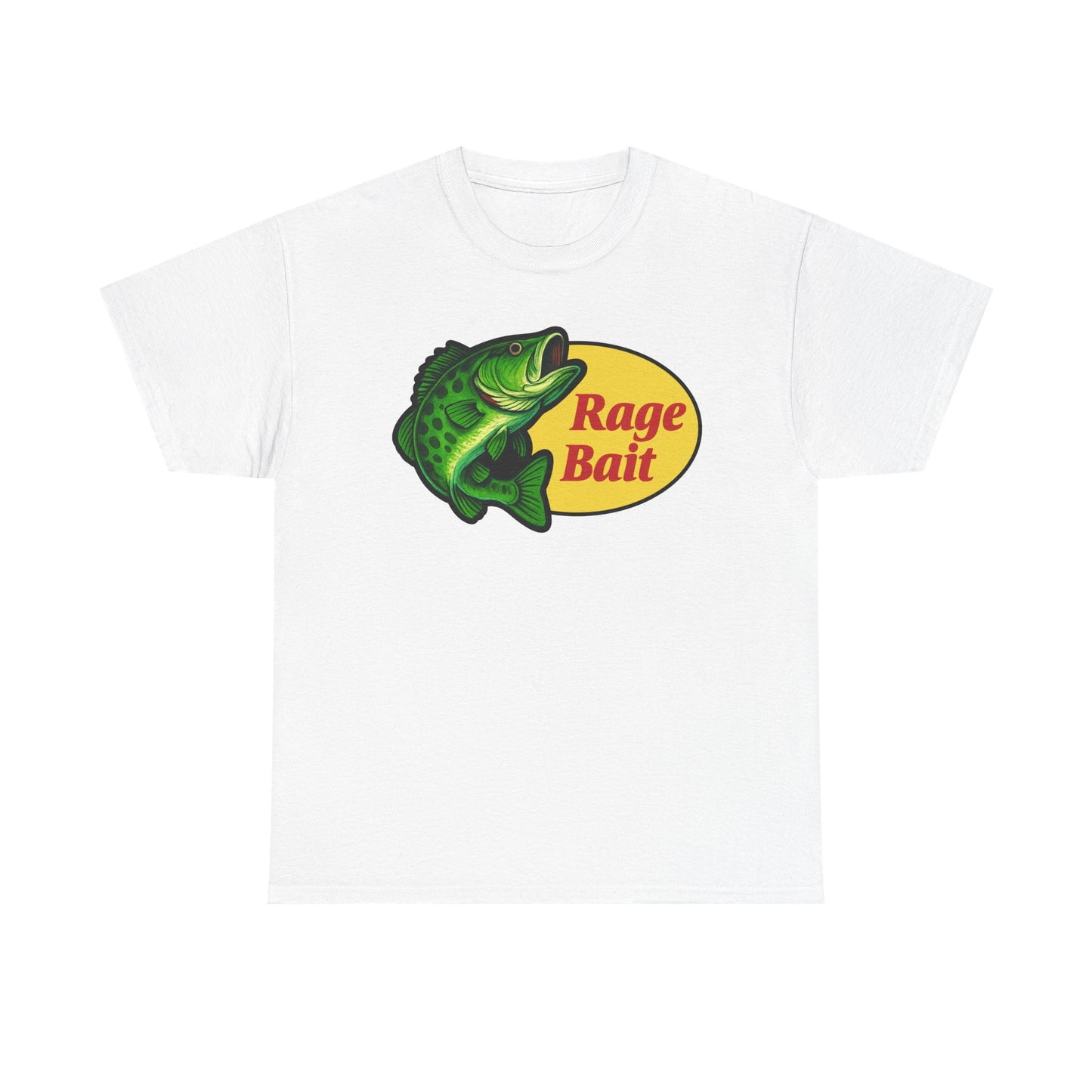 Fishing Shirt — "Rage Bait" Bass Graphic Crewneck