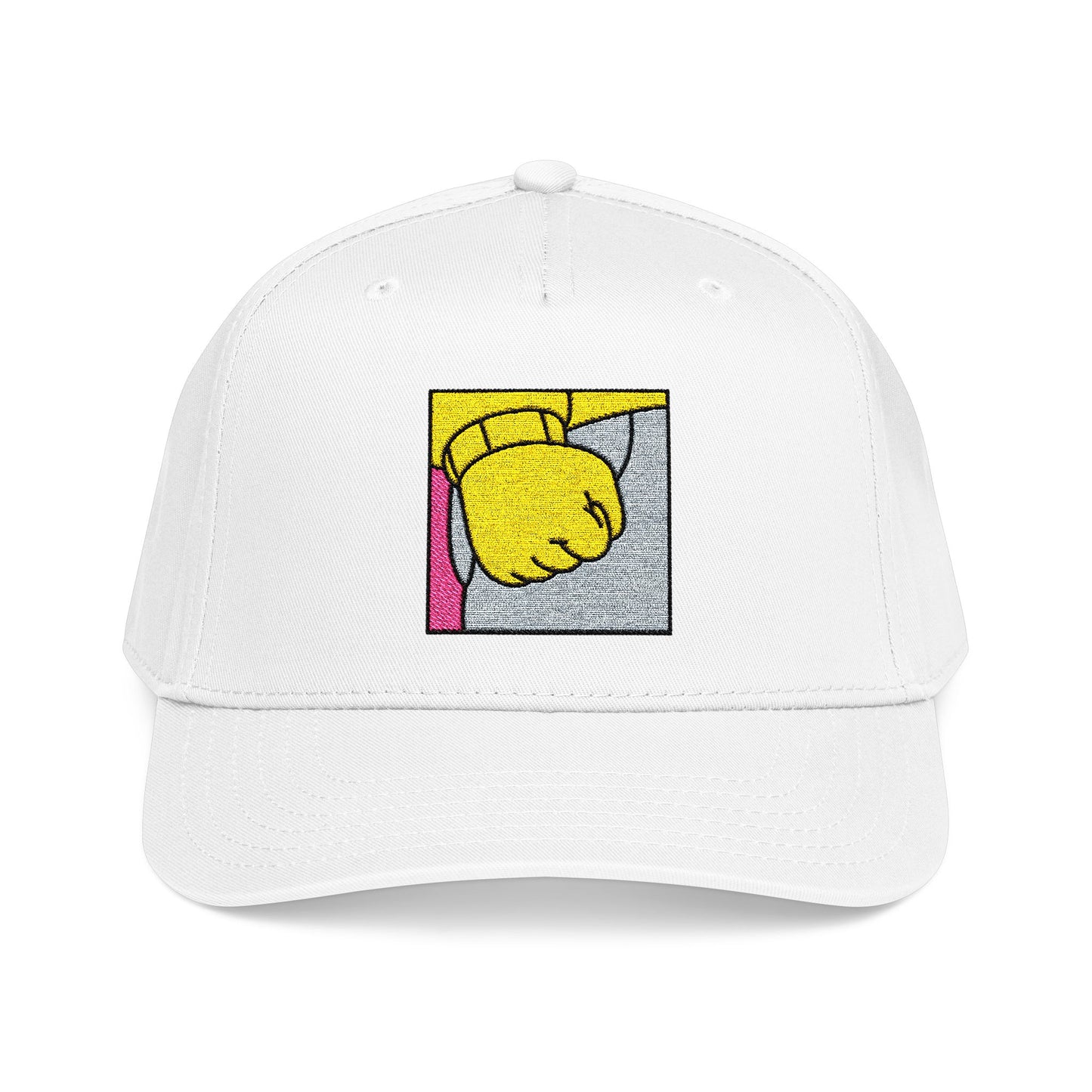 Retro Pop Art Fist Baseball Cap – Vintage Comic Hand Patch Hat